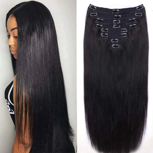 SILKY STRAIGHT CLIP INS